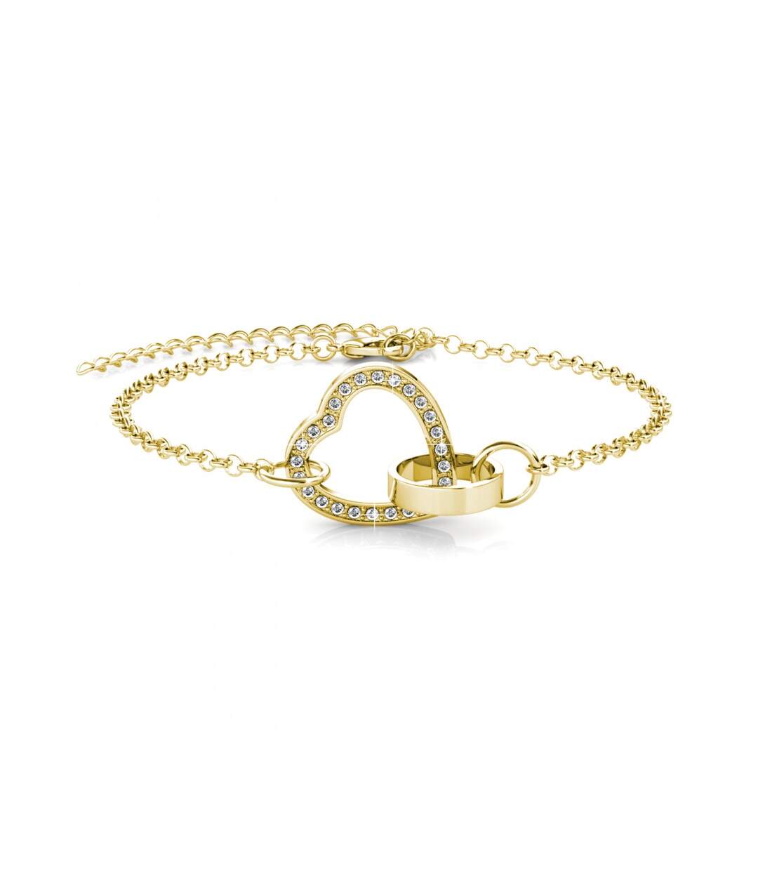 Bracelet Locked Heart, Cristal d'Autriche-1