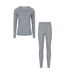 Womens/ladies Merino Wool Base Layer Set Light Grey Mountain Warehouse-1