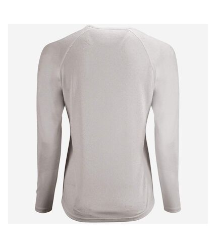 SOLS Womens/Ladies Sporty Long Sleeve Performance T-Shirt (White)