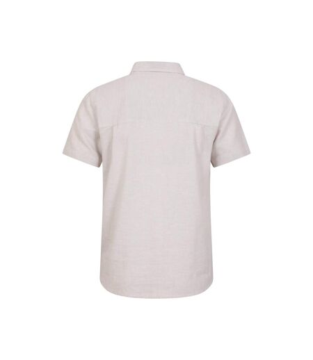 Mountain Warehouse Mens Lowe Linen Blend Shirt (Beige) - UTMW581