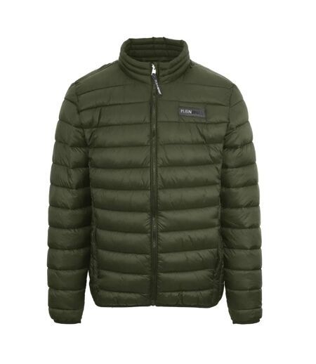 Doudoune Matelassée Motif/style Logo Adulte Vert Plein Sport