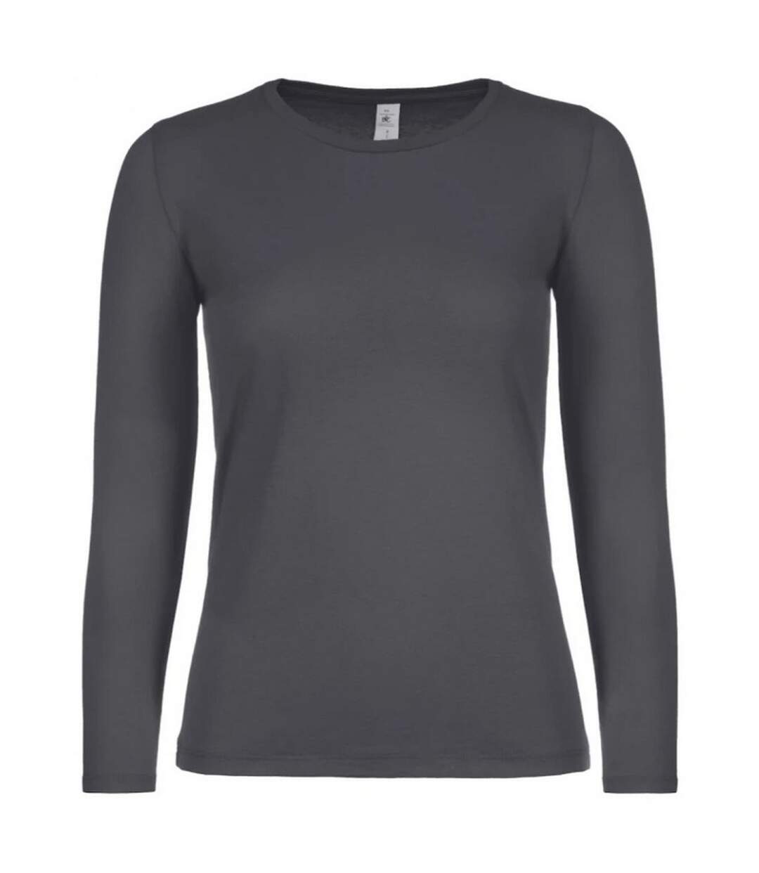 T-shirt Manches Longues #e150 Femme Gris Foncé B&C-1
