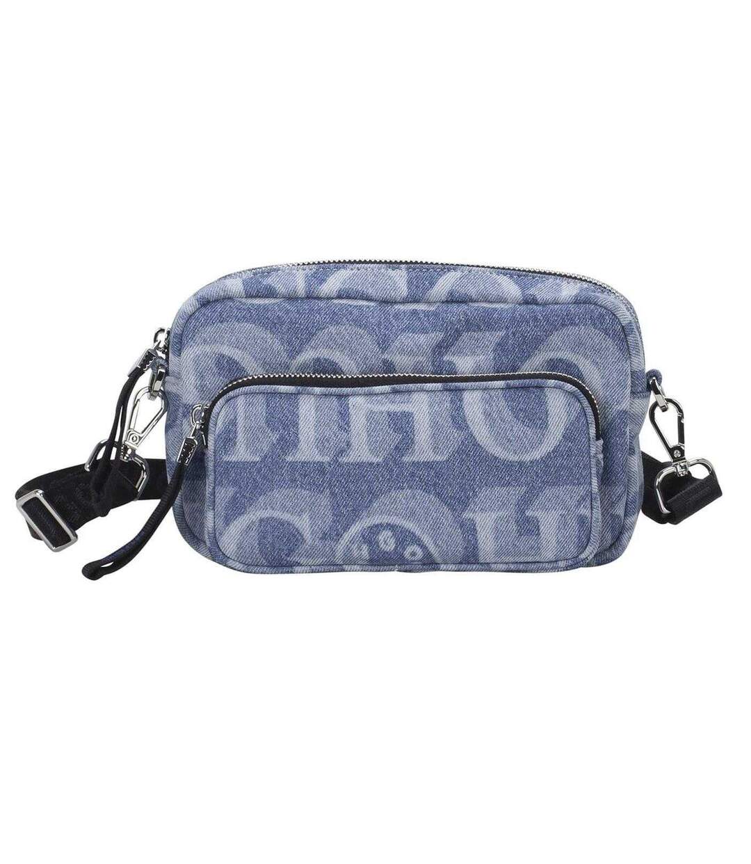 Roselyn Monogram Denim Crossbody Bag One Size Dark Blue Hugo-1