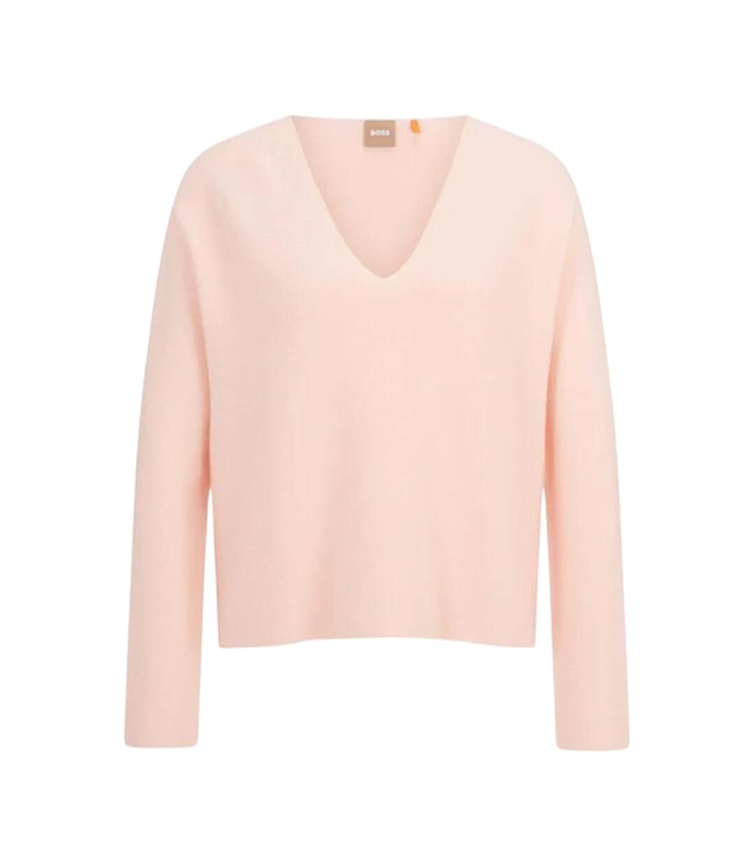 Womens/ladies Cotton Sweater Top Pink Boss-2