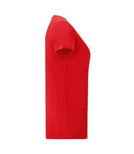 T-shirt Iconic Femme Rouge Fruit Of The Loom