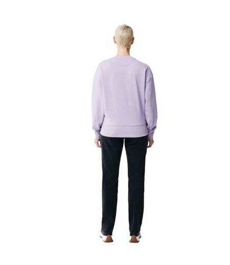 Unisex adult kruger recycled cotton crew neck relaxed fit sweatshirt lavender Iqoniq