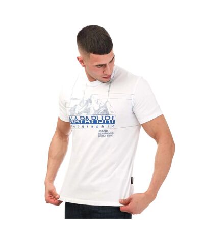 T-shirt s frame homme blanc Napapijri