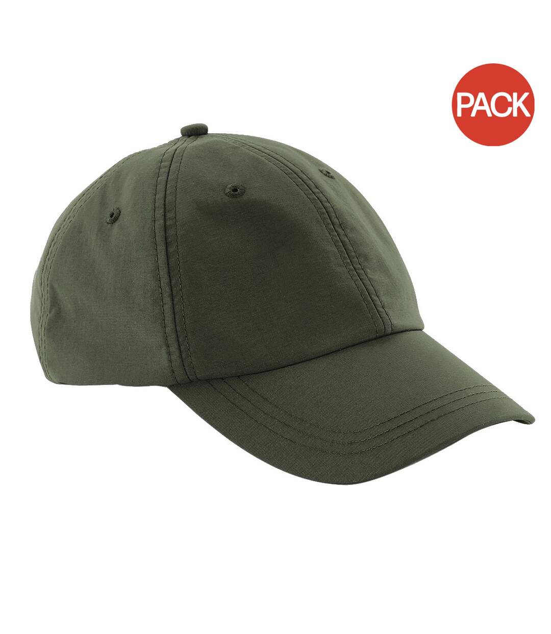 Lot de 2  casquettes imperméables adulte olive Beechfield-1