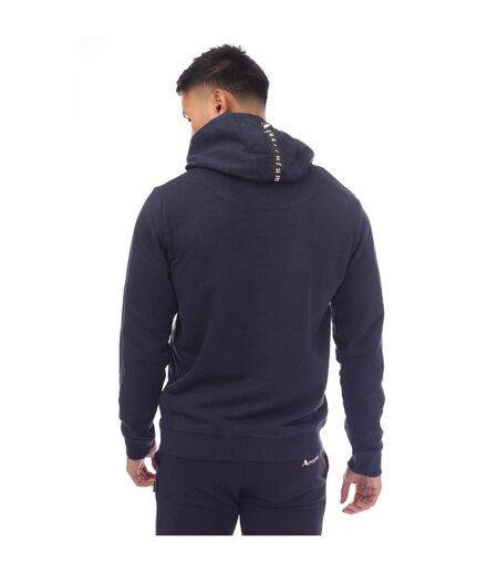 Sweat à capuche homme bleu marine Aquascutum