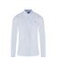 Mens Classic Oxford Long-sleeved Shirt White Raging Bull-1