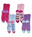 Lot de 4 paires de chaussettes antidérapantes fantaisie en forme-1