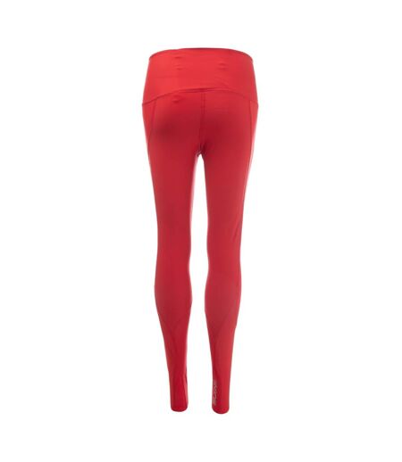 Womens/ladies Skyscraper Running Leggings Red Skins