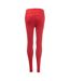 Womens/ladies Skyscraper Running Leggings Red Skins-2
