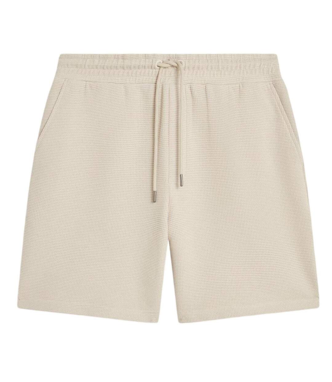 Mens Textured Shorts Ecru Ted Baker-2