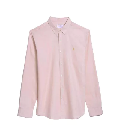 Chemise Brewer Homme Rose Farah