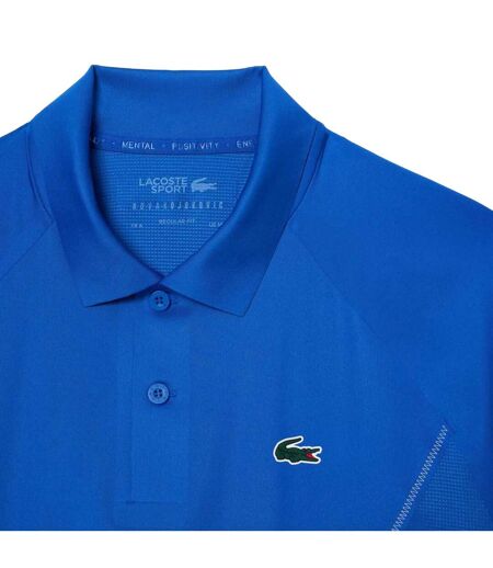 Mens Novak Djokovic Regular Tennis Polo Shirt Blue Lacoste