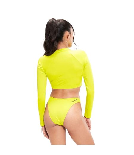 Womens/ladies Logo Bikini Bottoms Lemon Green Speedo