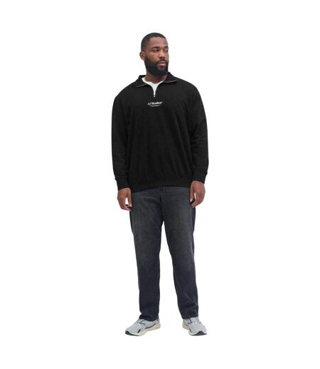 Mens Soho Quarter Zip Sweatshirt Black Jack And Jones