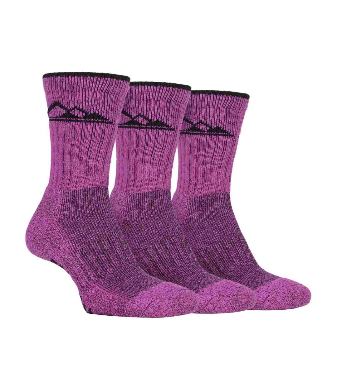 3 Pr Chaussettes Randonnée Femme Coton pour Été-1