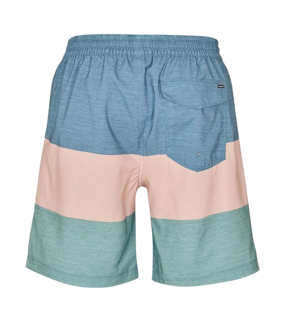 Mens Smu Colour Block Swim Shorts Blue Peach Green Hurley-3