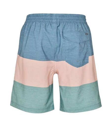 Mens Smu Colour Block Swim Shorts Blue Peach Green Hurley
