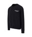 Mens Studio Crew Neck Relaxed Fit Sweatshirt Black Tela Cruz-4