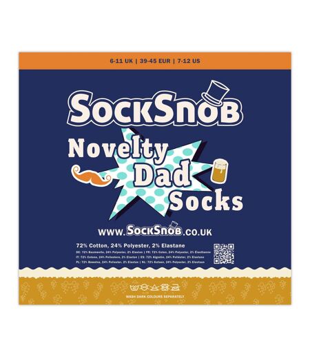 3 Pack Mens Dad Novelty Socks Fun Patterned Socks | Father's Day Gift