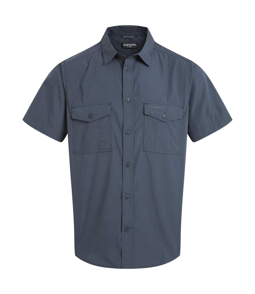 Chemise Unie Manches Courtes Kiwi Homme Bleu Sombre Craghoppers-2