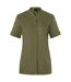 Womens/ladies Green-generation Chef Jacket Moss Green Karlowsky-1