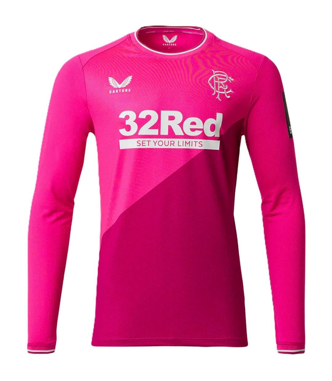 Maillot De Gardien De But Motif/style Rangers Fc Homme Rose Castore-1