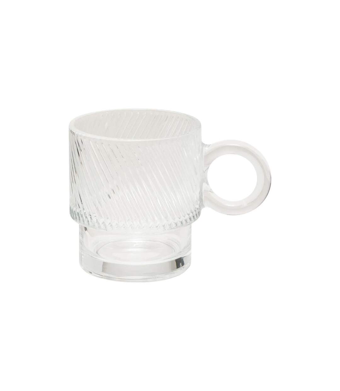 Lot de 6 Mugs en Verre Lorène 30cl Transparent-2