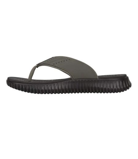 Mens Rest Comfort Flip Flops Khaki Green Mountain Warehouse
