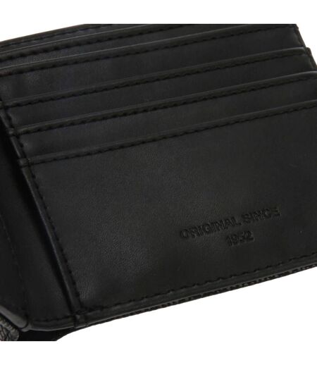 Mens Scotch Grain Leather Wallet One Size Black Fred Perry