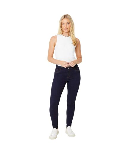 Womens/ladies Comfort Stretch Skinny Jeans Indigo Dorothy Perkins