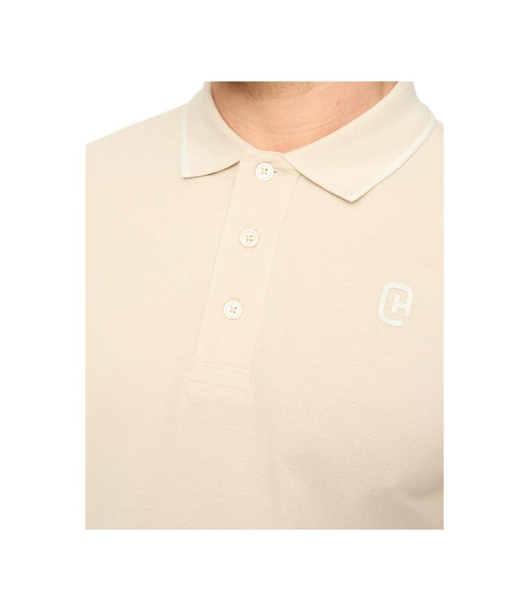 Polo Crufton Homme Gris Pâle Crosshatch-4