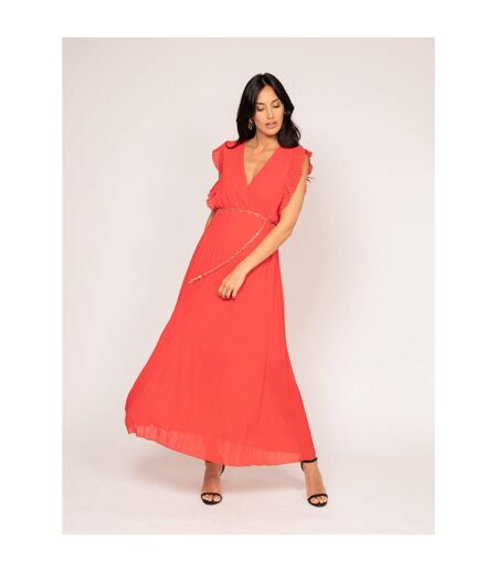 Robe longue fluide avec ceinture ILAST - Dona X Lisa