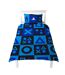 Checked Reversible Duvet Set Blue Playstation-3