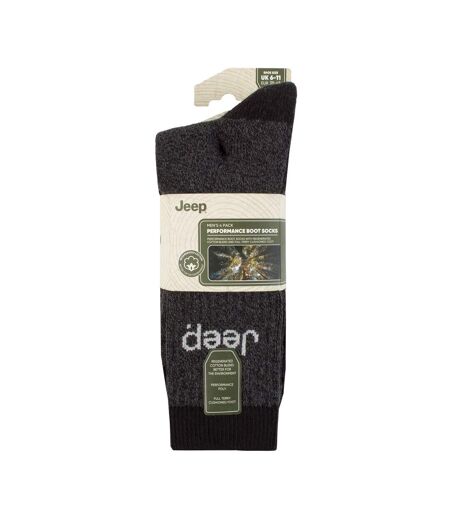 Men's 4 Pack Recycled Cotton Boot Socks | Thick Knit Full Cushioned Socks