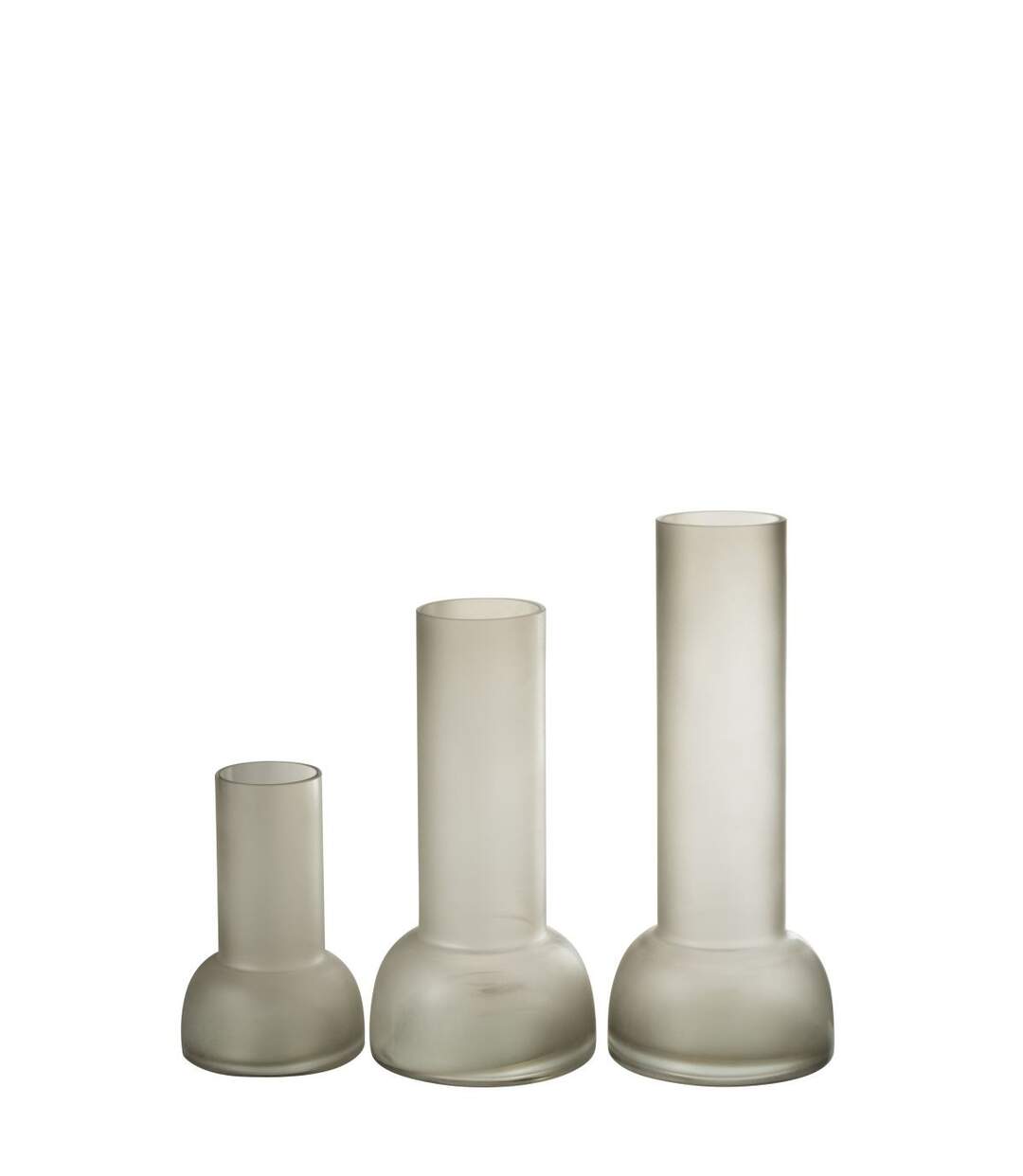 Vase Chandelier en Verre Yoko 32cm Grège-5