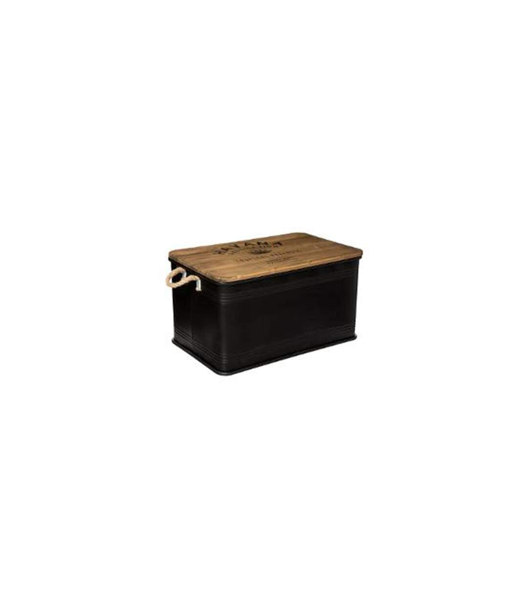Lot de 3 Malles Design en Métal Cuba 60cm Noir-2