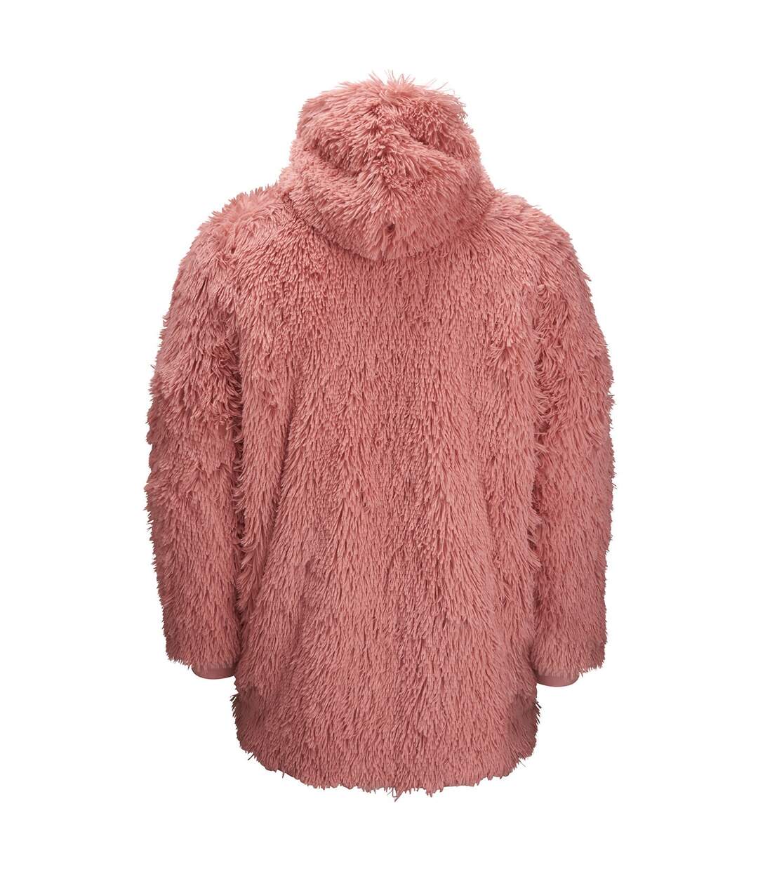 Ribbon Unisex Adult Sherpa Reversible Oversized Hoodie (Pink) - UTRW8224