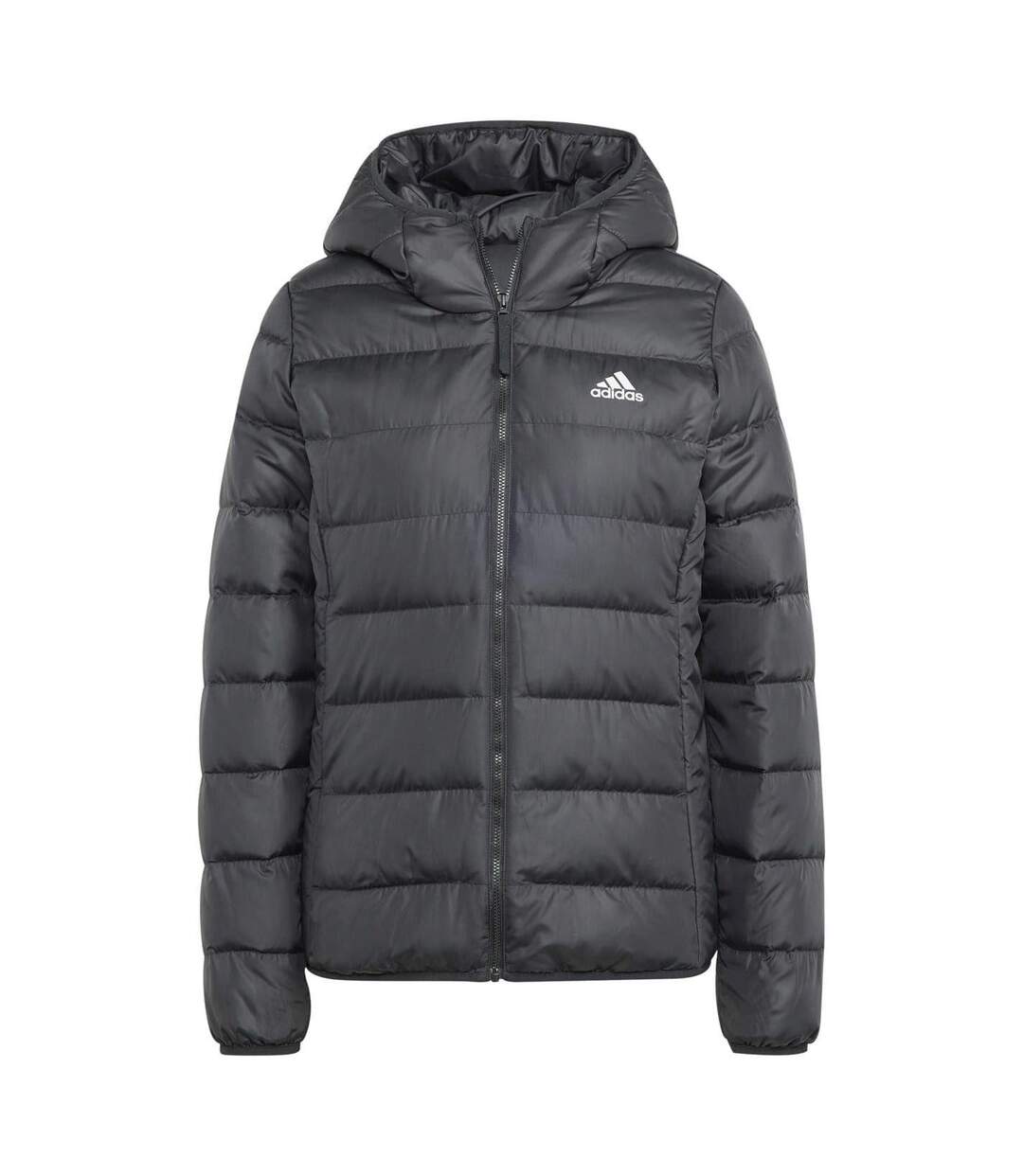 Womens/ladies Essentials Down Jacket Black Adidas-2