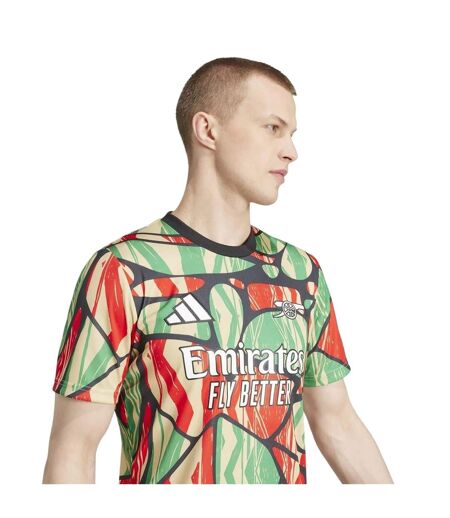 Unisex Adult Pre-match 24/25 Arsenal Fc Football Shirt Red Adidas