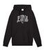 Womens/ladies Logo Overhead Hoodie  Black Puma-2