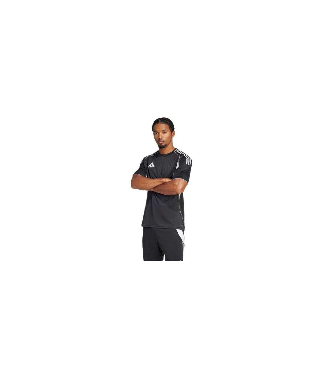T-shirt Motif/style 3 Rayures Tiro Competition Homme Noir Adidas-1