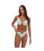 Womens/ladies Logo Triangle Cups Bra Green Hugo-4
