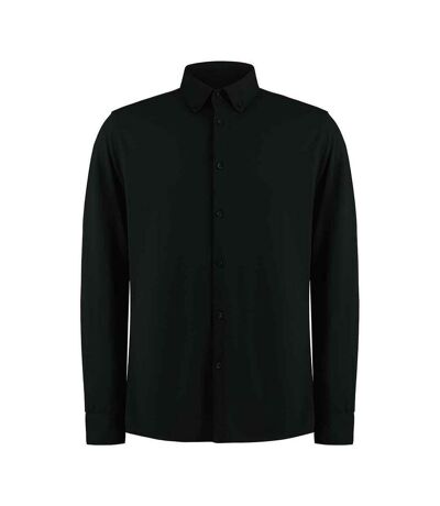 Kustom Kit Mens Pique Formal Shirt (Black) - UTPC5286