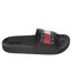 Mens Flag Logo Moulded Footbed Sliders Black Tommy Jeans-1