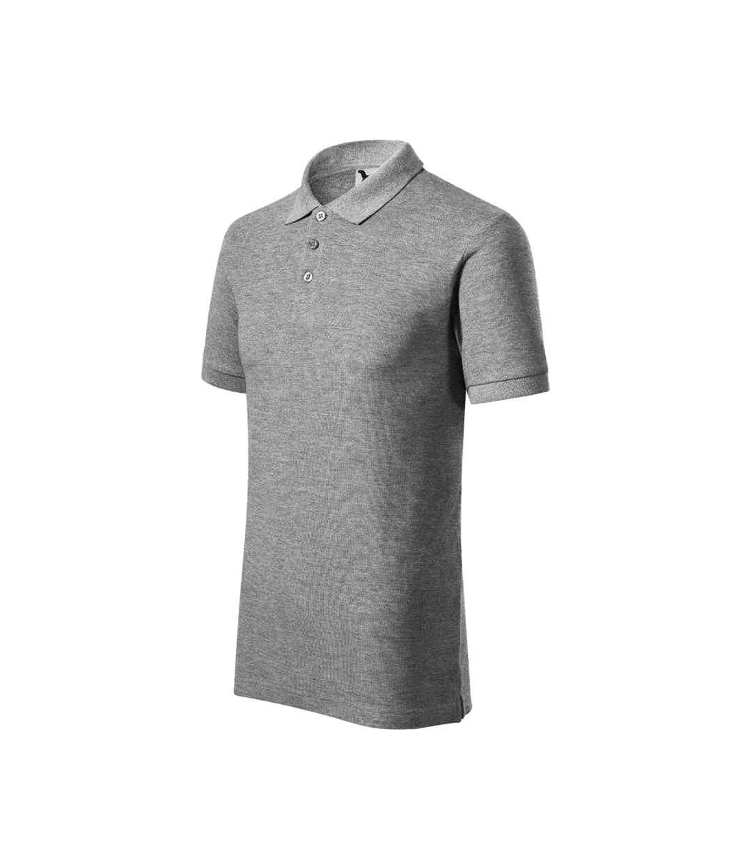 Polo Homme Gris Argenté Malfini-3