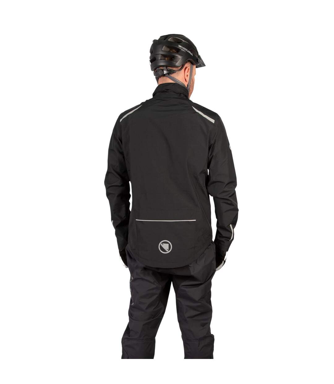 Mens Hummvee Performance Waterproof Cycling Jacket Black Endura-3